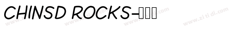 CHlNSD ROCKS字体转换